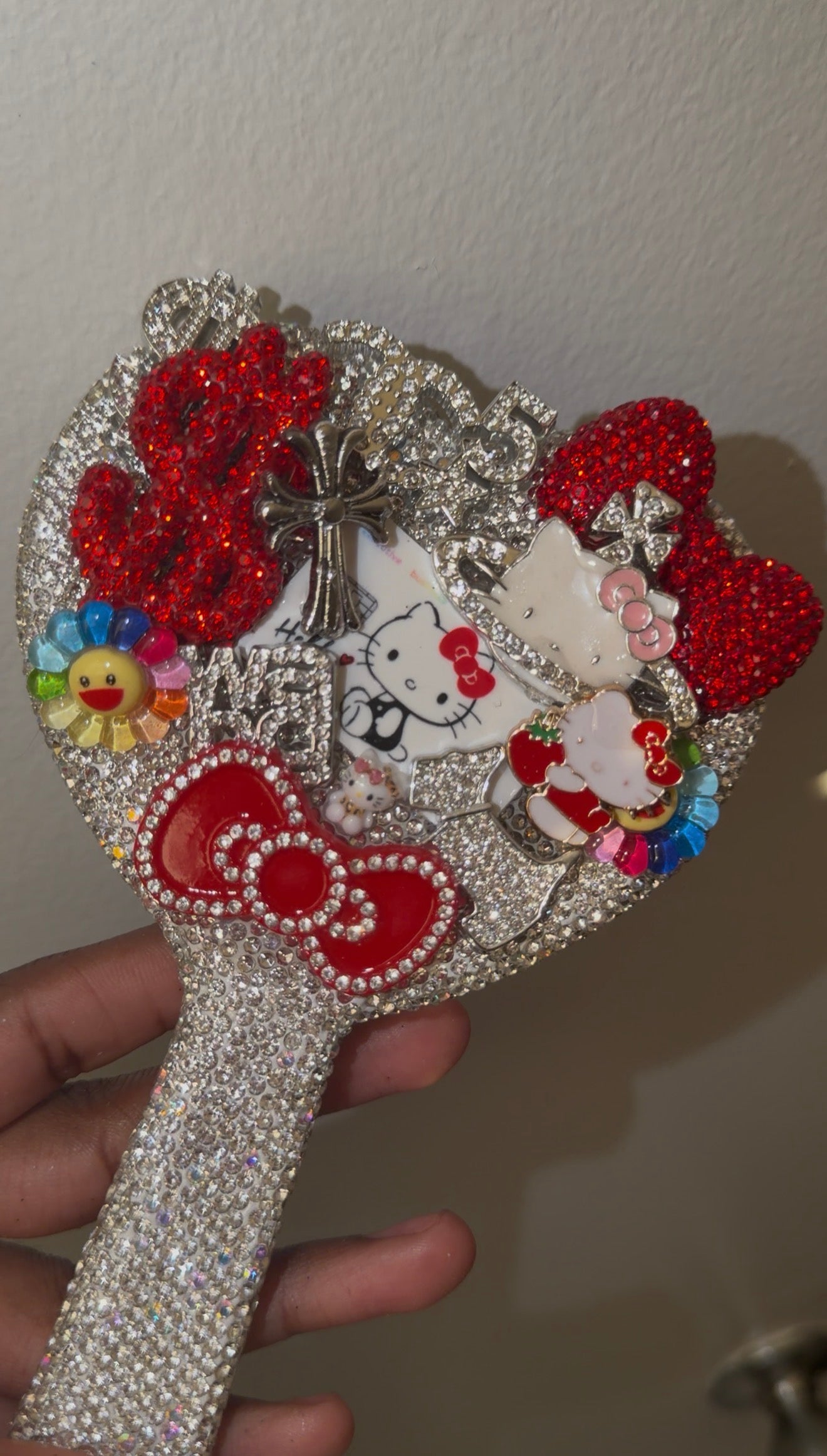 Junked hand held mirror